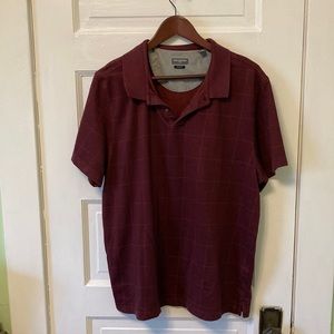 Van Heusen xxl burgundy polo shirt-mens
